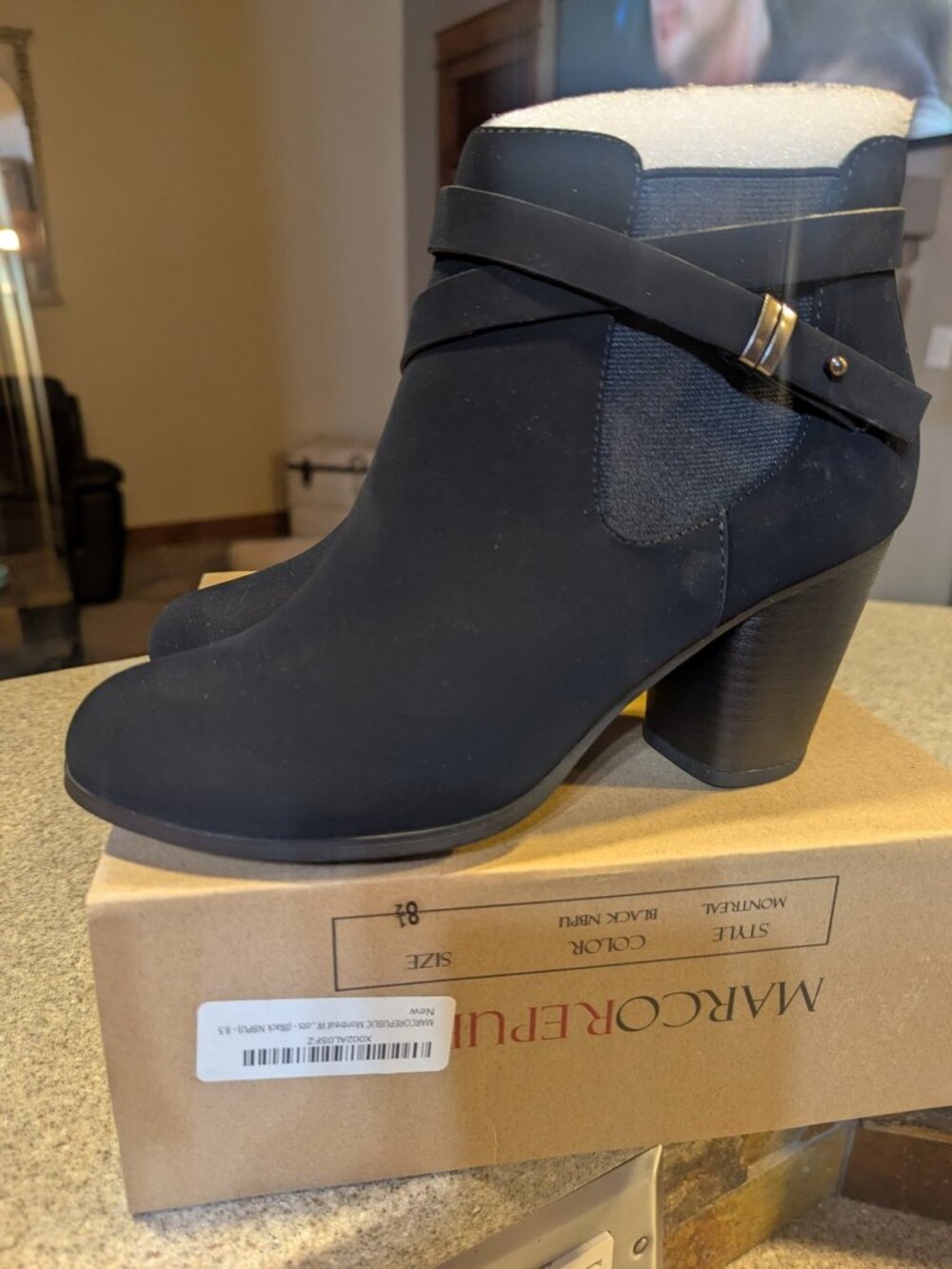 Marco Republic Montreal Women's Size 8.5 Black Boots New in Box